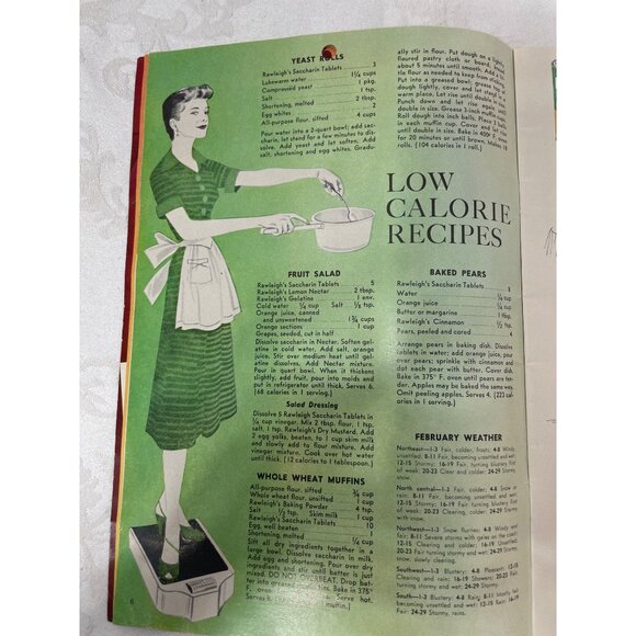 1956 Rawleighs Good Health Guide Almanac & Cook Book - Picture 8 of 16